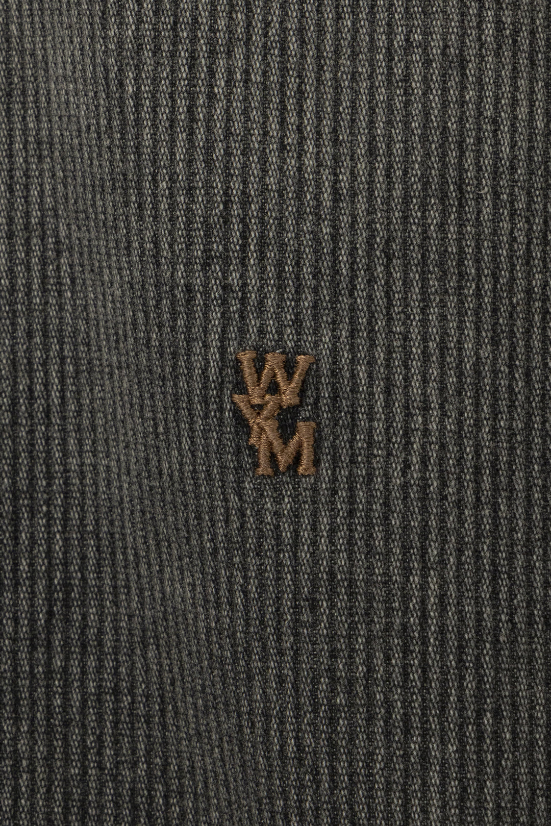 Gray Ribbed Denim Jumper