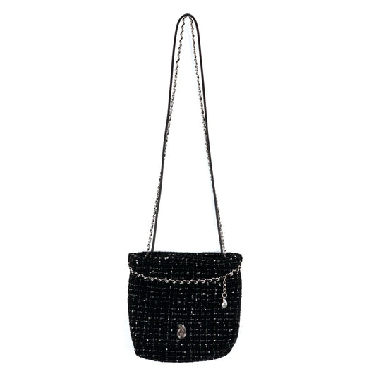 THE WORLD IS YOURS - Tweed Chain Pouch