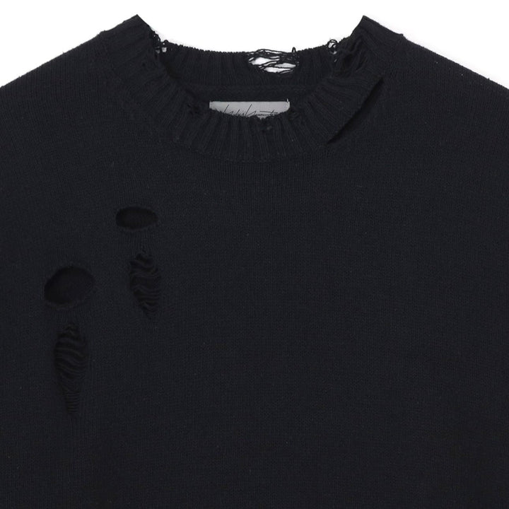 Yohji Yamamoto - 7G1P HOLE DESIGN DAMAGED LONG SLEEVE