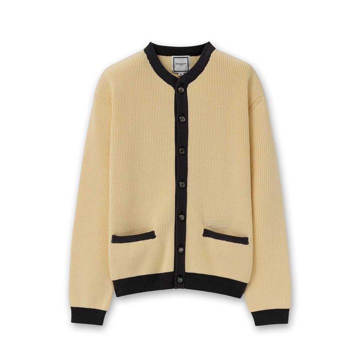 WOOYOUNGMI - Round Neck Color Block Cardigan
