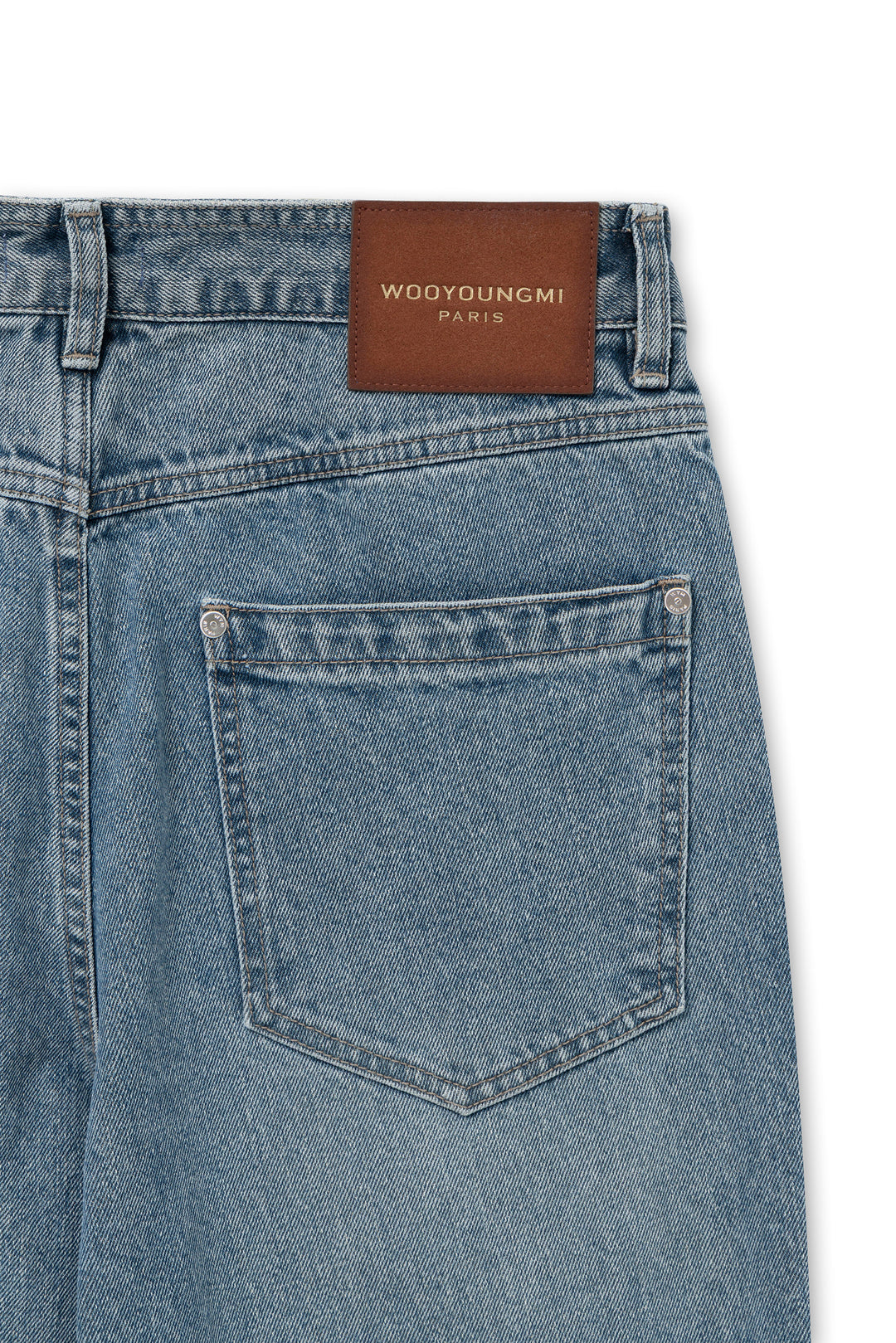 Blue Straight Denim Pants
