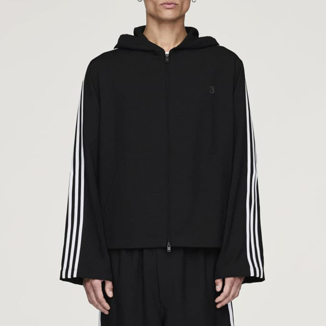 Y3 Yohji Yamamoto - HOODED TRACK TOP 3-STRIPES