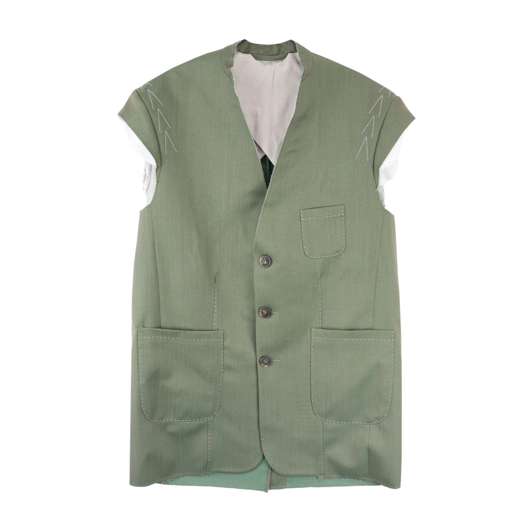 SONIA CARRASCO - DECONSTRUCTED SLEEVELESS BLAZER