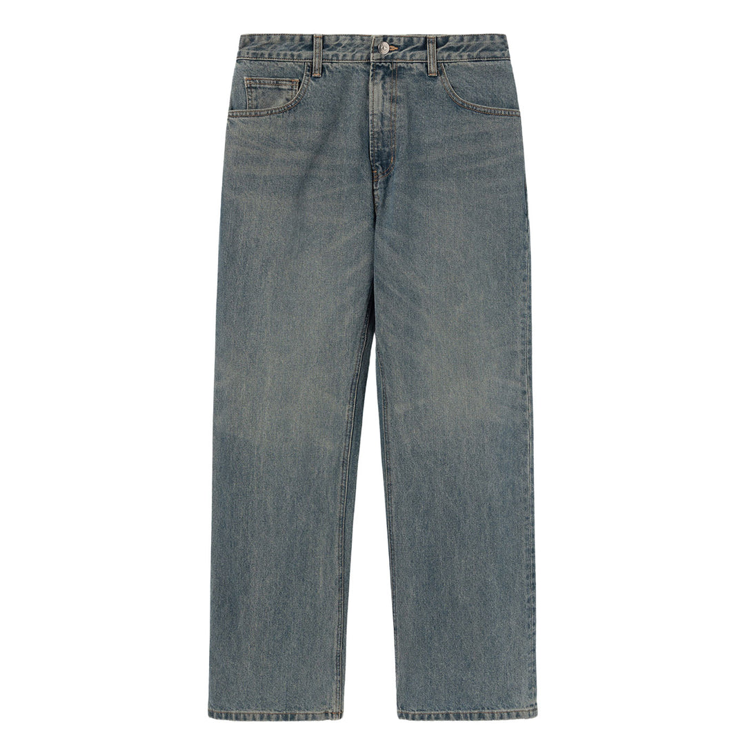 Blue Slim Bootcut Denim Pants