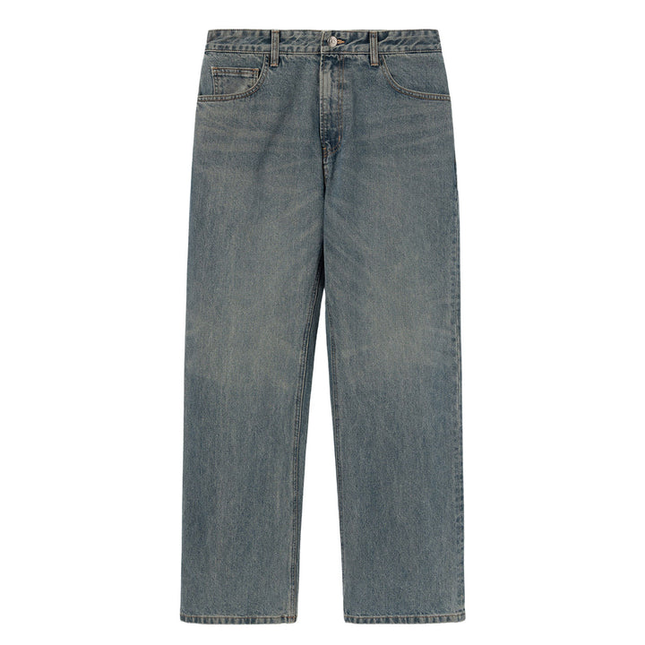 Blue Slim Bootcut Denim Pants