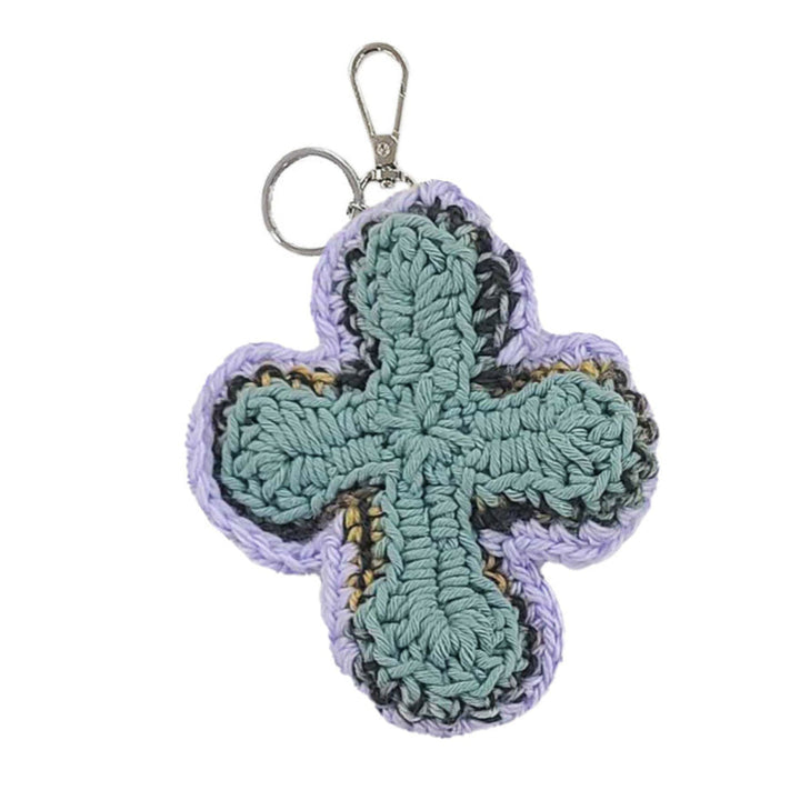 3D Cross Handmade Knit Key Holder【A type】 | Why are you here?