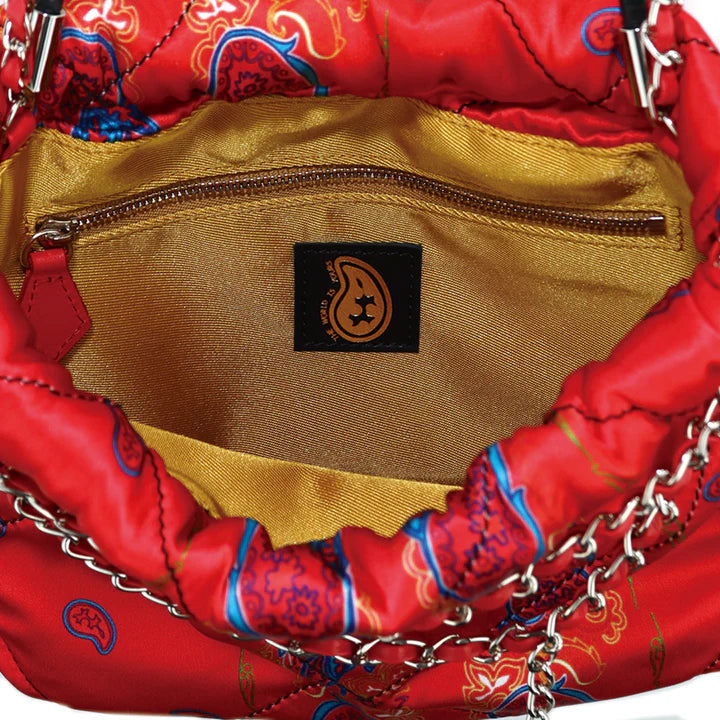 THE WORLD IS YOURS - Paisley Silk Chain Pouch