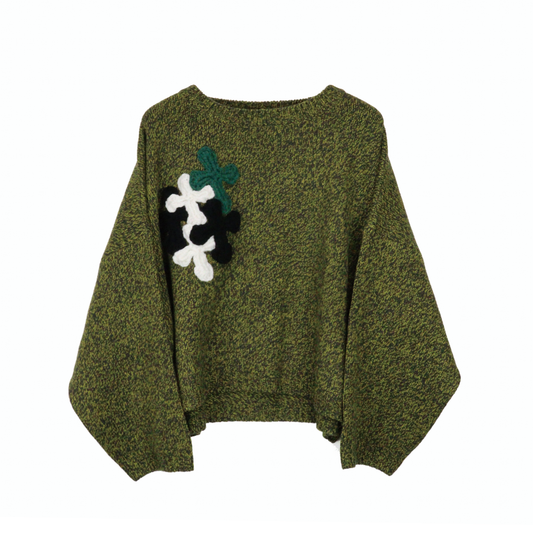 YARN 3D Cross ? Logo Dolman Sweater(A)