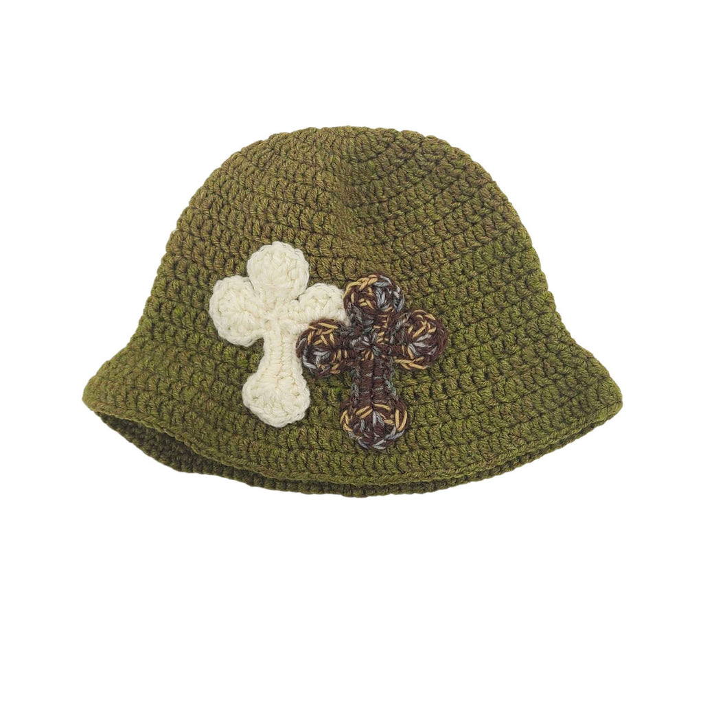 帽子 y.a.r.n 3D cross knit hat Y.A.R.N.