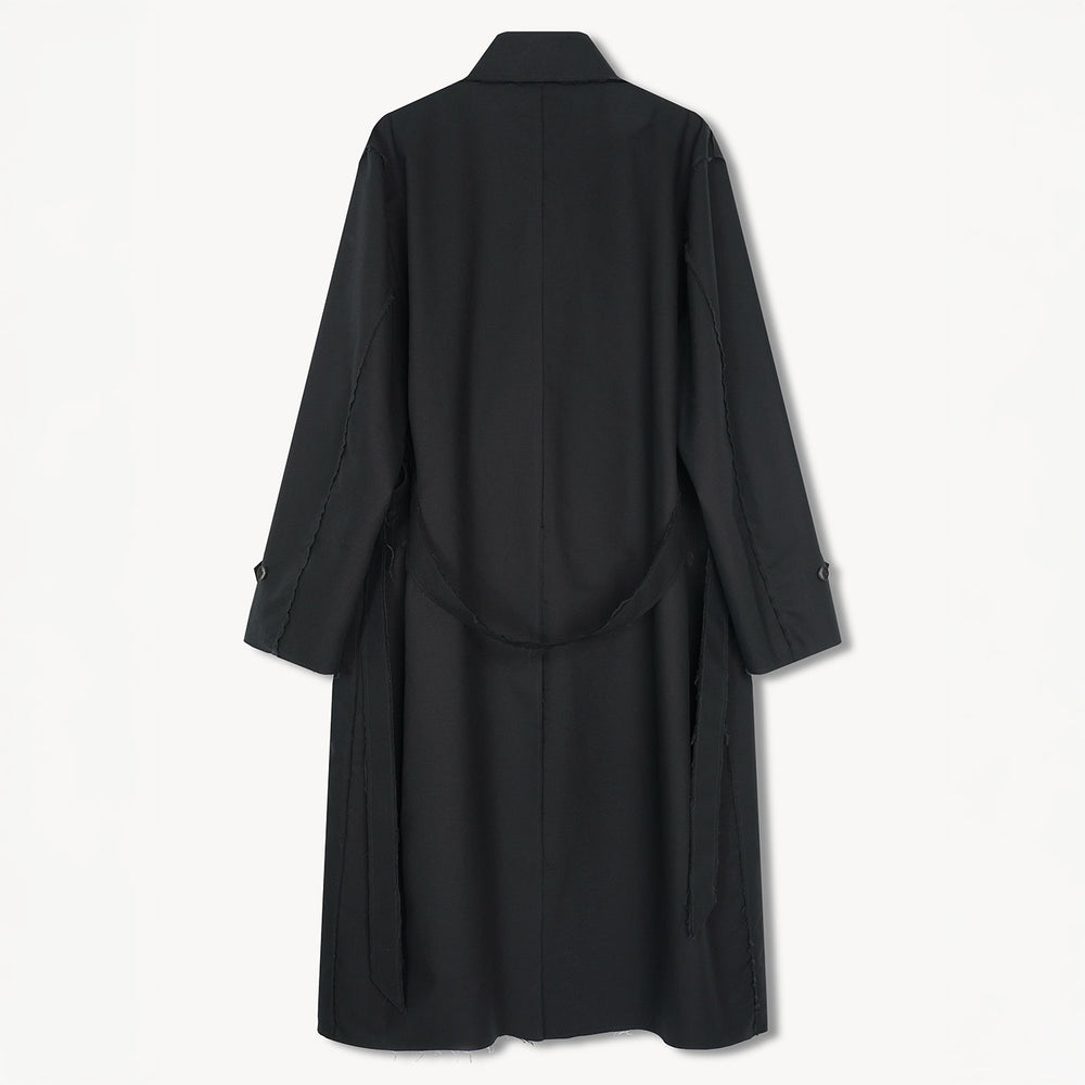 VUJADE - Adonis Wrap Coat in Brushed Cotton
