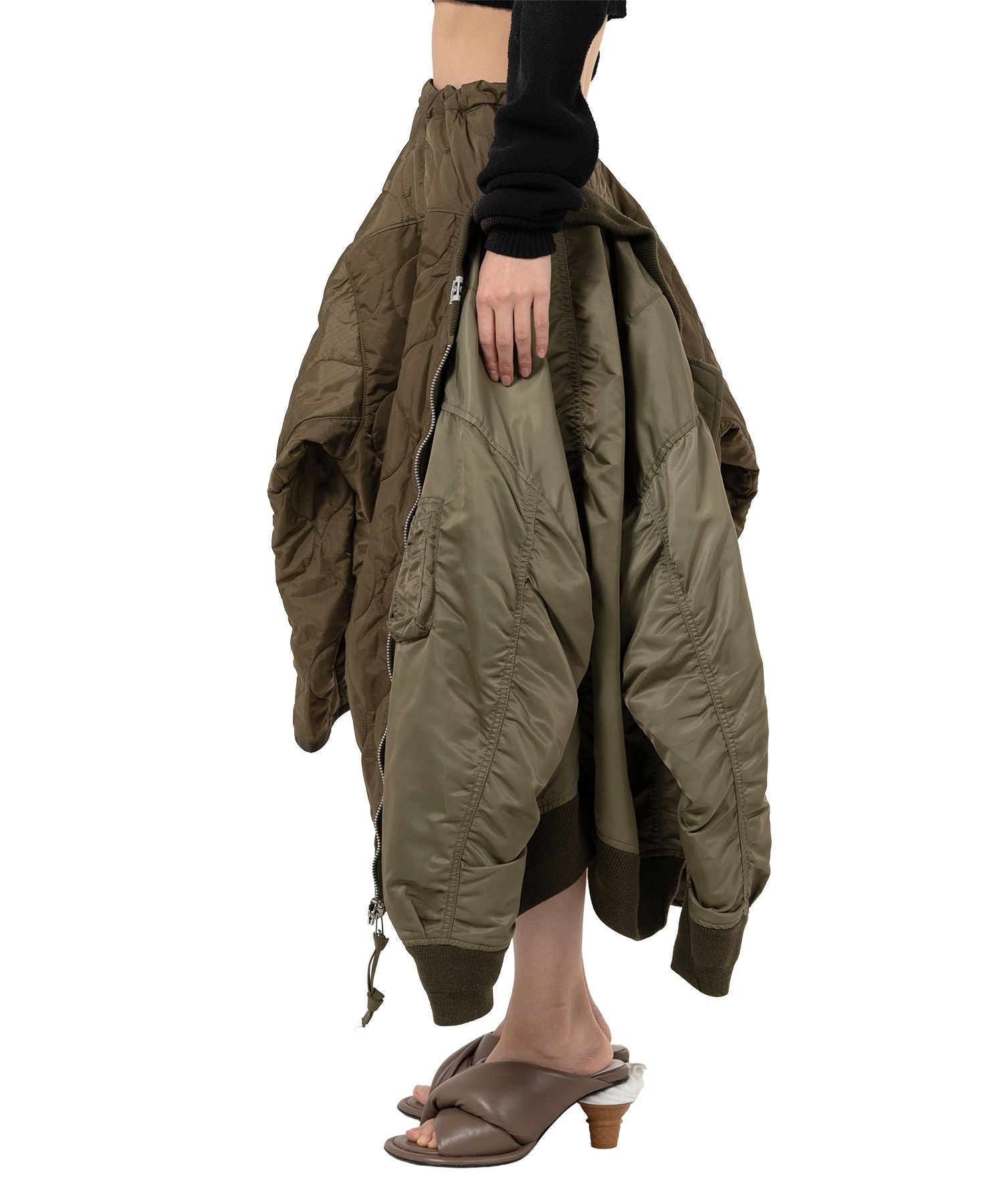 メゾンミハラヤスヒロ　Transform Flight Jacket Skirt Maison MIHARA YASUHIRO | Transform Flight Jacket Skirt