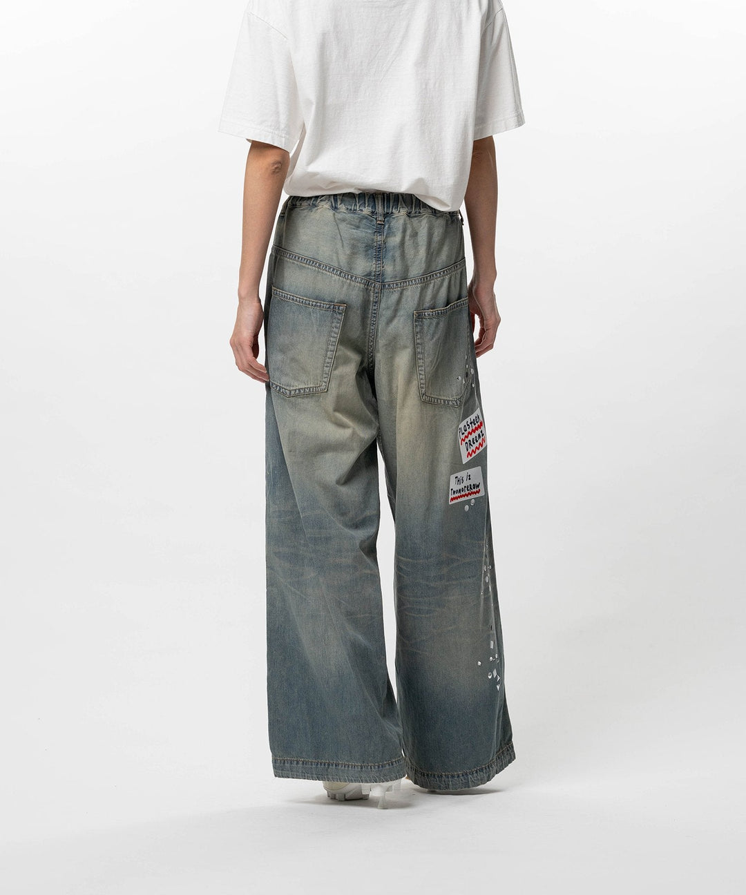 Sticker Denim Pants