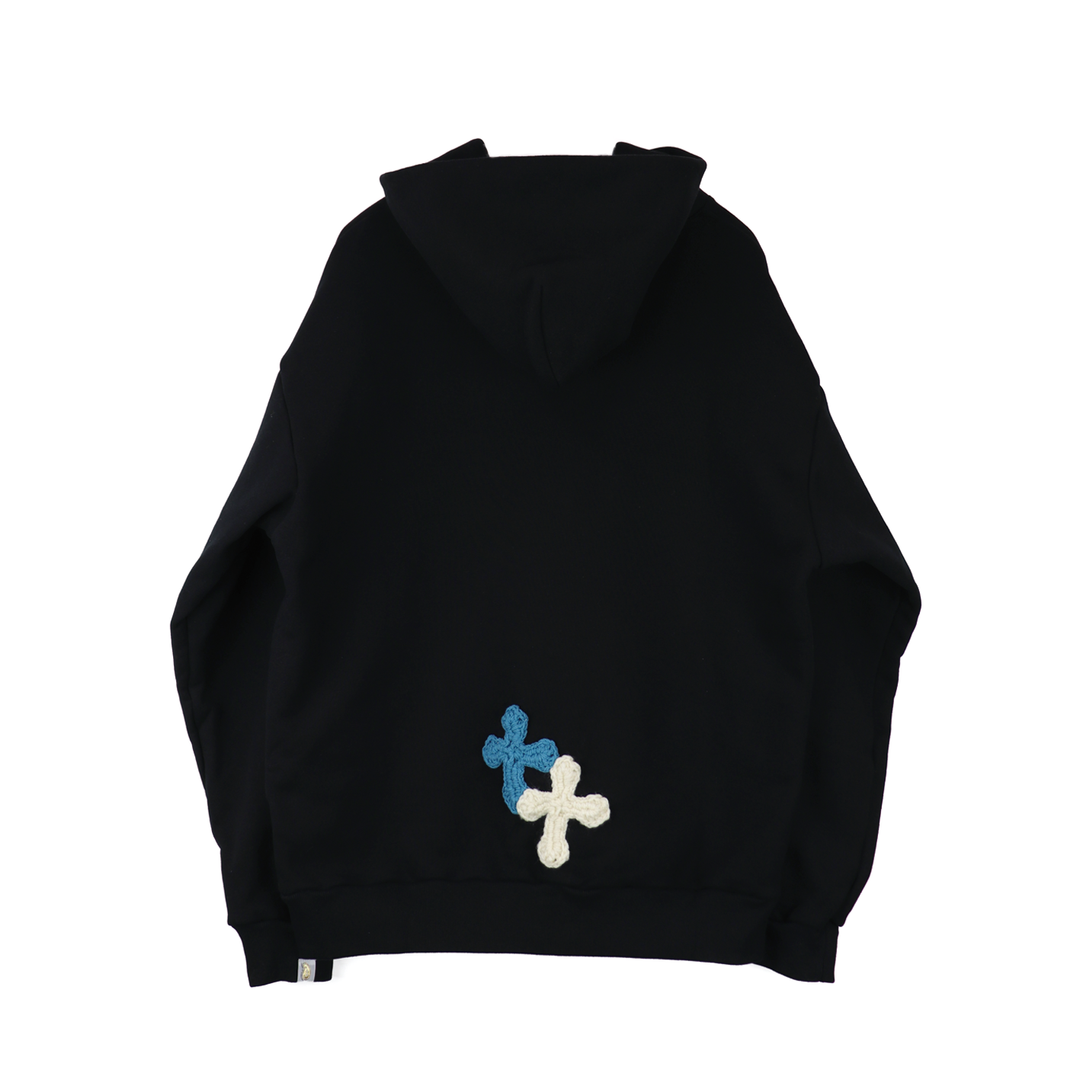 Y.A.R.N 3D Cross Logo sweat hoodie