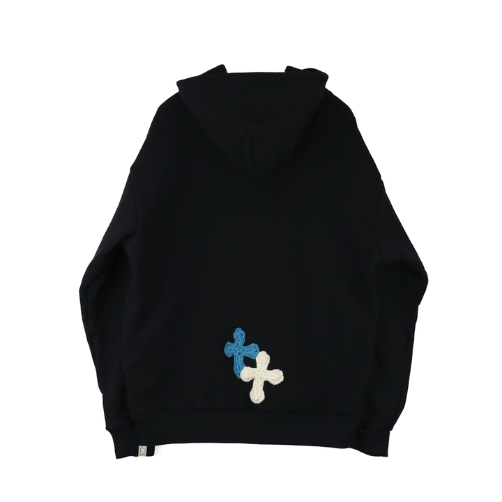 Y.A.R.N 3D Cross Logo sweat hoodie