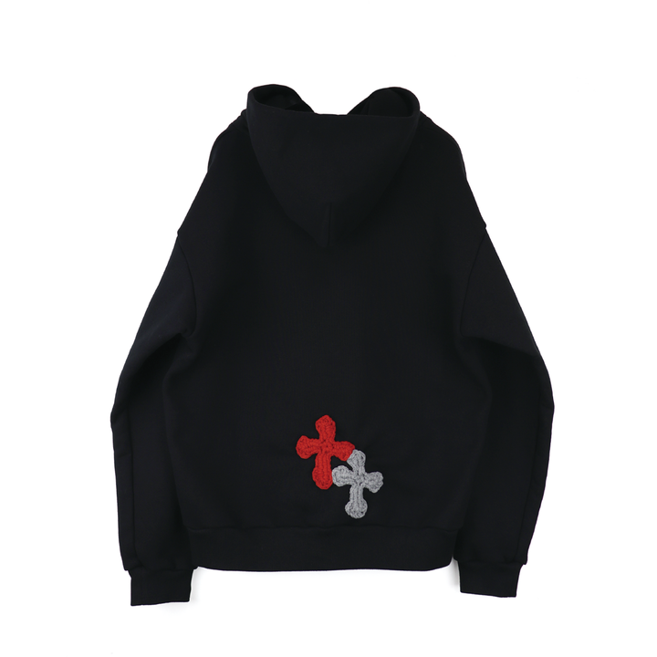 Y.A.R.N 3D Cross Logo sweat hoodie