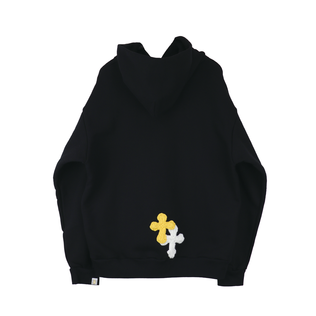 Y.A.R.N 3D Cross Logo sweat hoodie