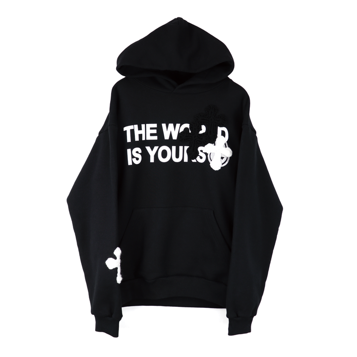 Y.A.R.N 3D Cross Logo sweat hoodie