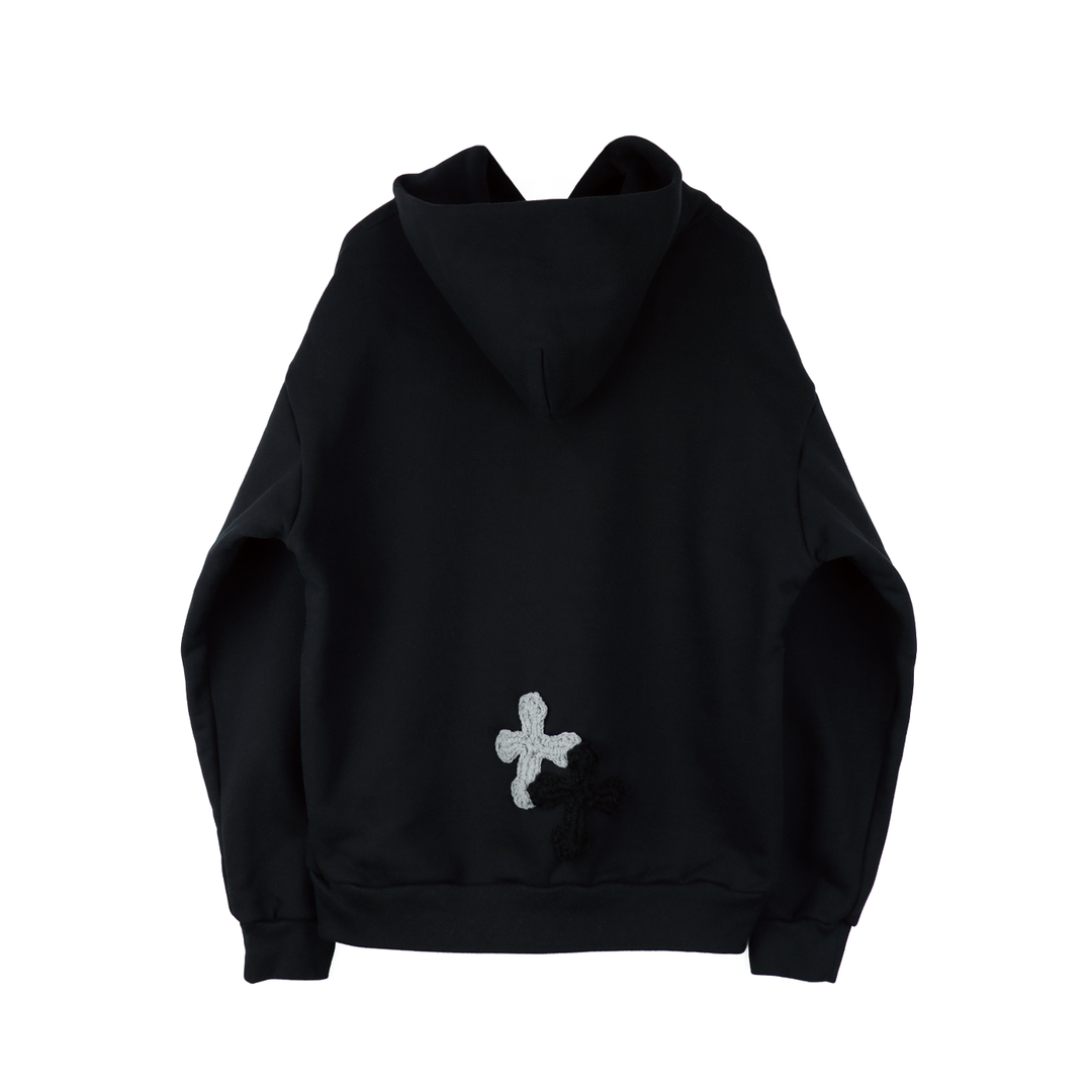 Y.A.R.N 3D Cross Logo sweat hoodie