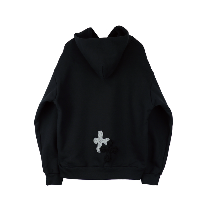 Y.A.R.N 3D Cross Logo sweat hoodie
