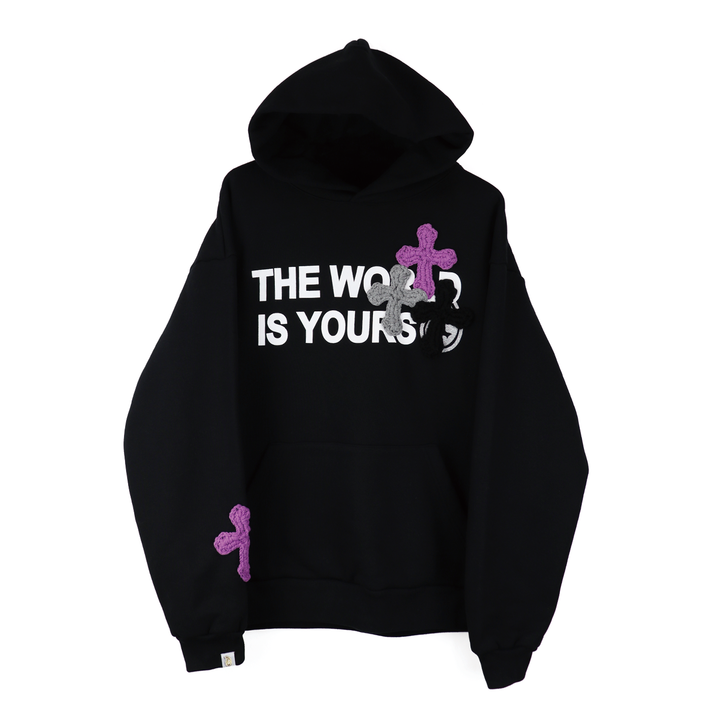 Y.A.R.N 3D Cross Logo sweat hoodie