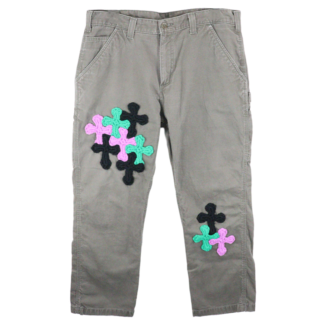 "YARN" x Carhartt work pants with 3D Cross [B]