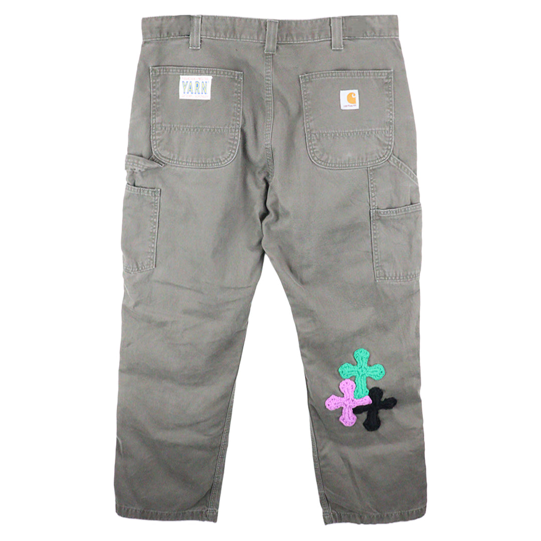 "YARN" x Carhartt work pants with 3D Cross [B]
