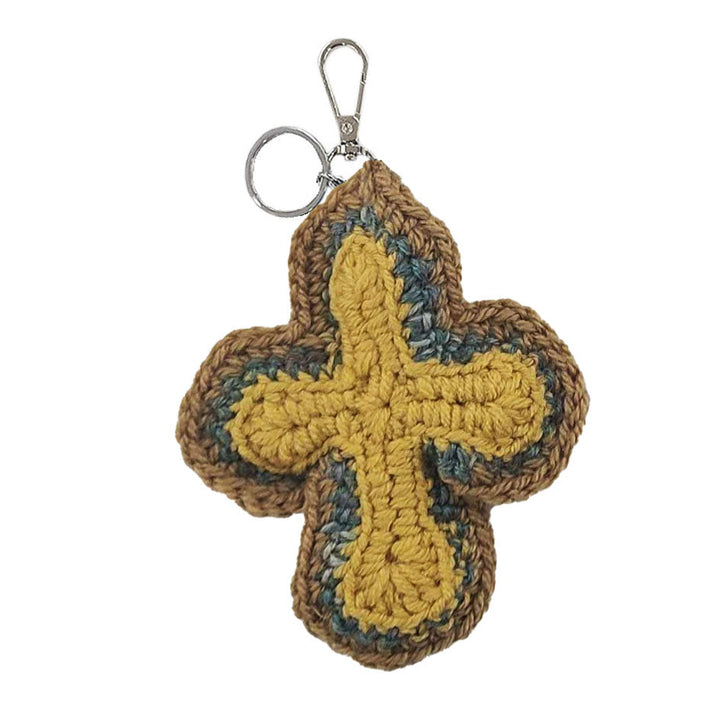 3D Cross Handmade Knit Key Holder【C type】 | Why are you here?