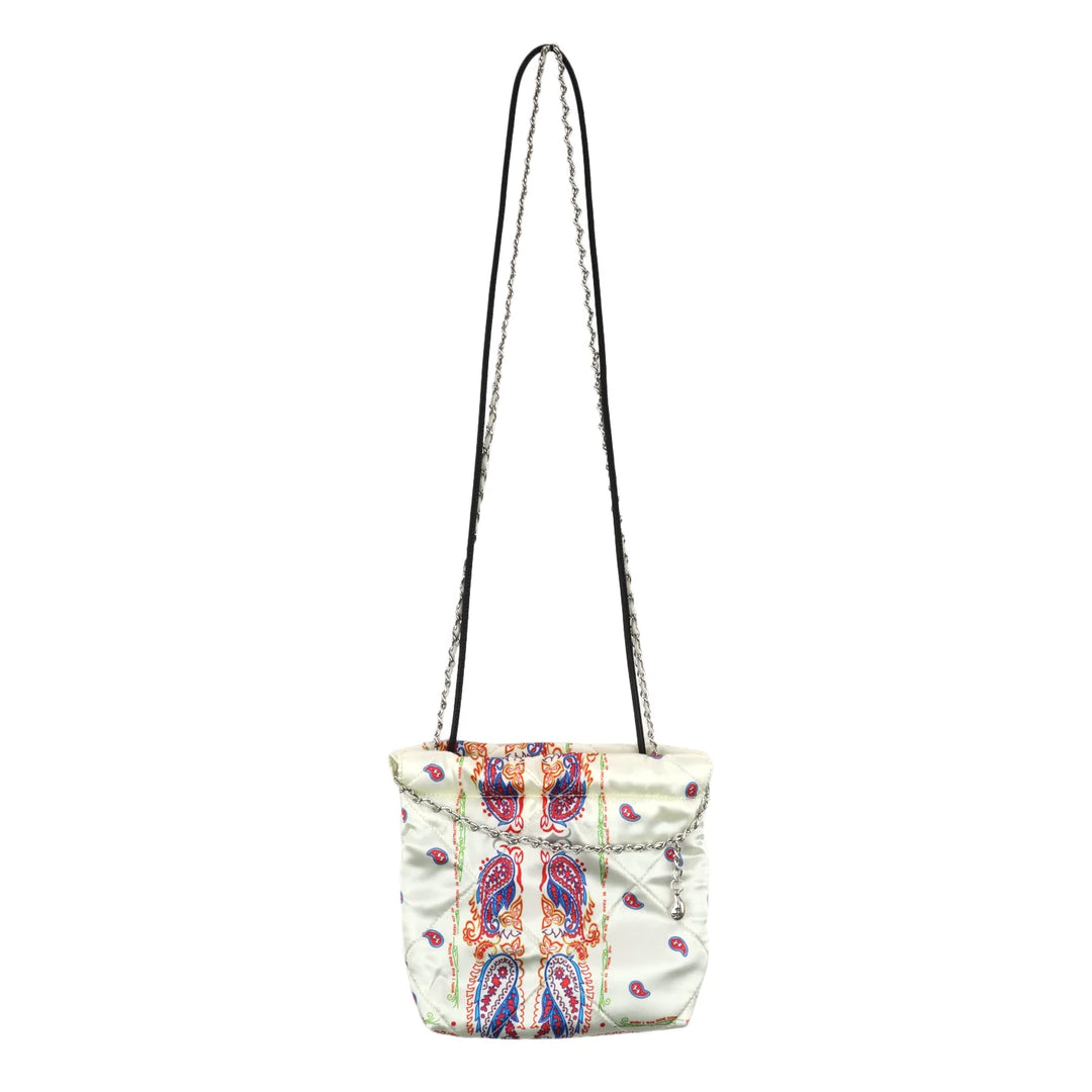 THE WORLD IS YOURS - Paisley Silk Chain Pouch
