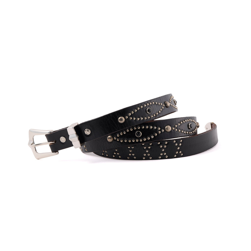 SAINT Mxxxxxx セントマイケル　ネイバーフッド　ベルト SAINT Mxxxxxx(セントマイケル) | HTC_BELT NARROW/BLACK STONE ベルト
