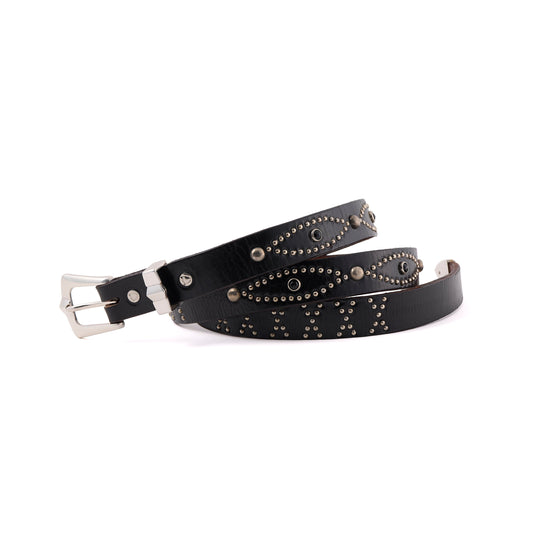 HTC_BELT NARROW/BLACK STONE