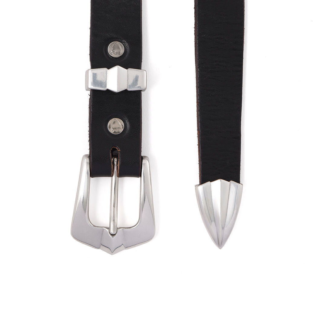 HTC_BELT NARROW/BLACK STONE