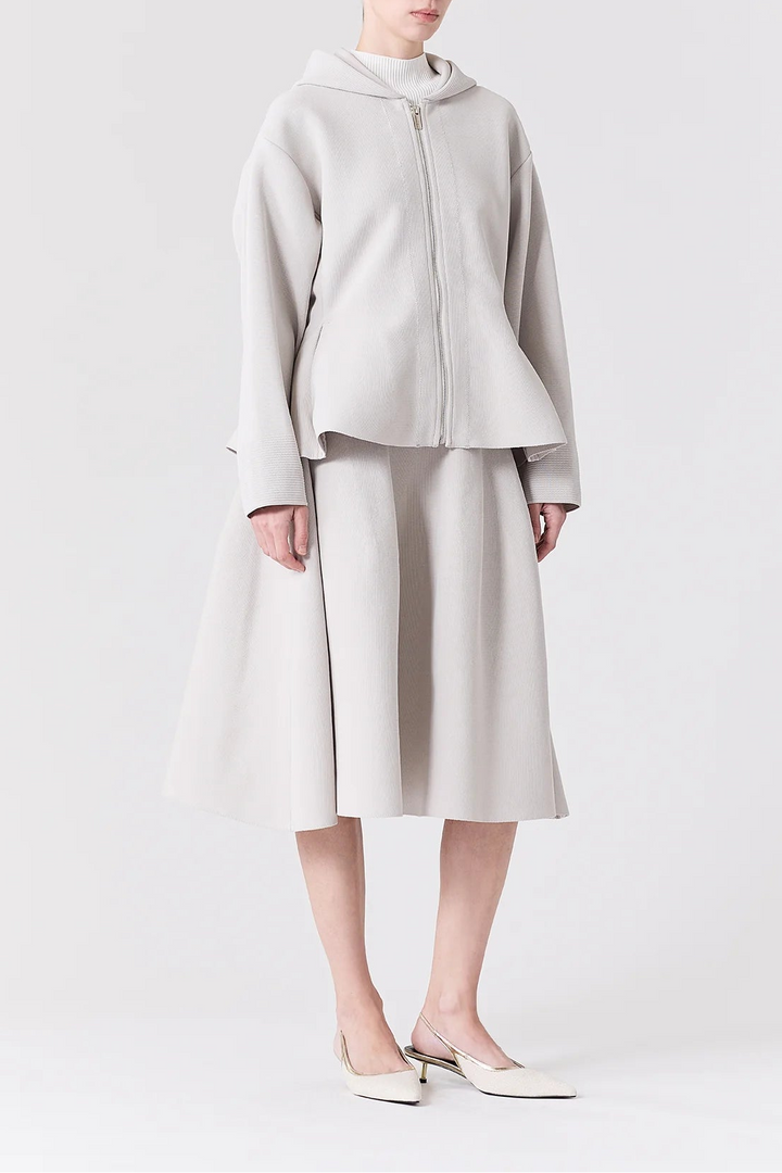 MILAN HOODIE FLARE JACKET