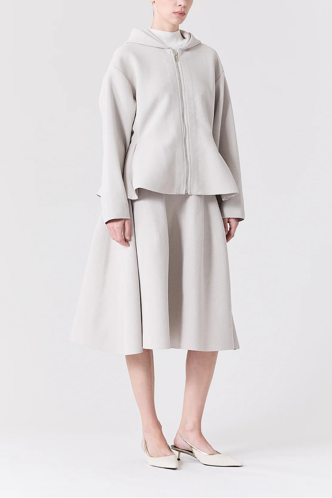 MILAN HOODIE FLARE JACKET
