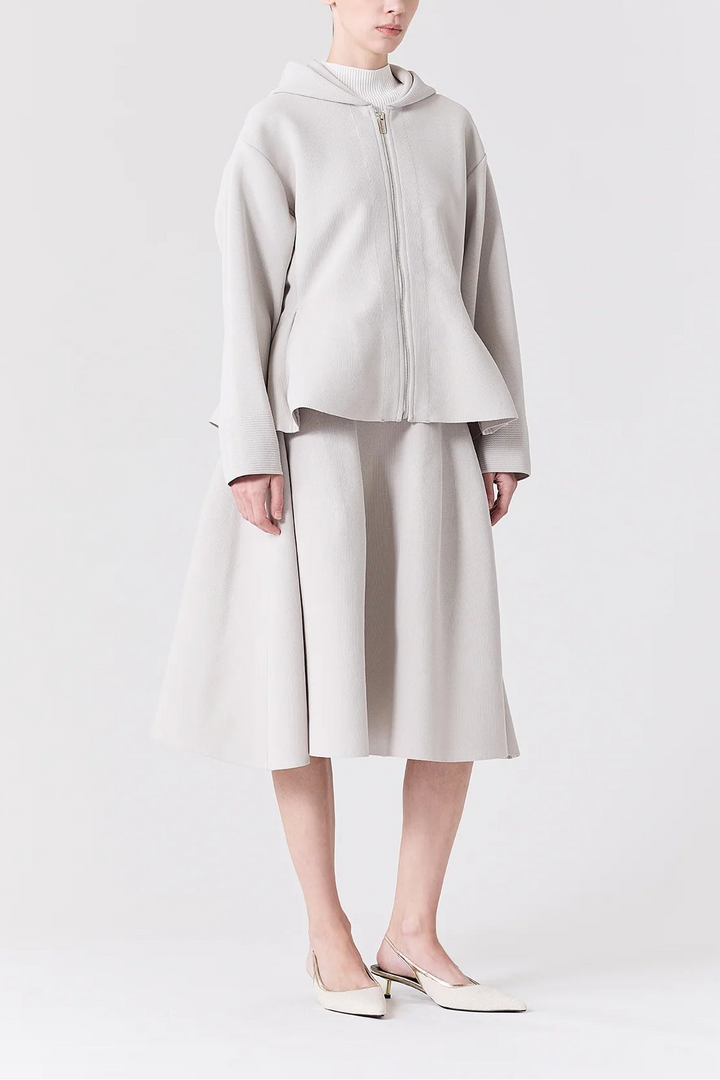 MILAN HOODIE FLARE JACKET