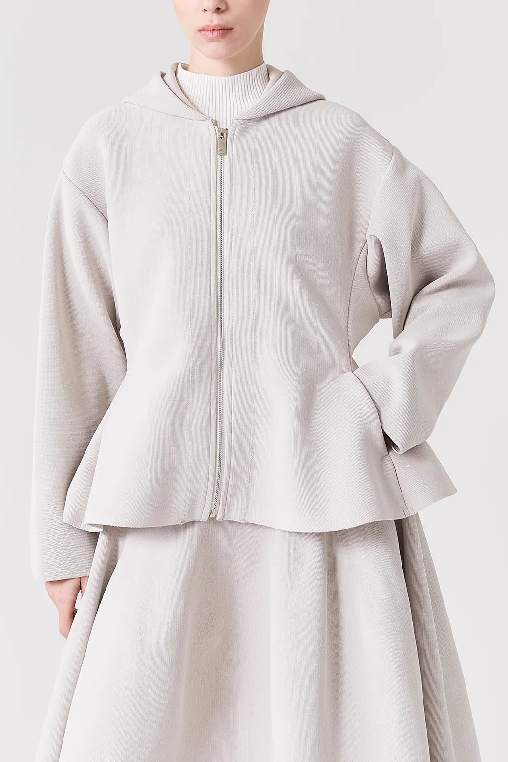 MILAN HOODIE FLARE JACKET