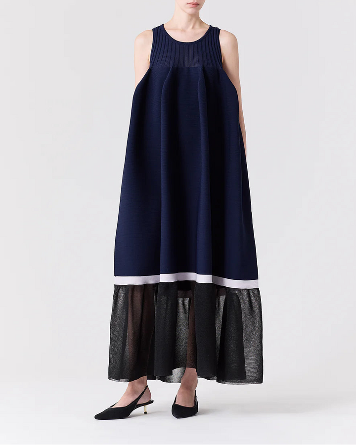 POTTERY LUCENT SLEEVELESS BUST FLARE DRESS