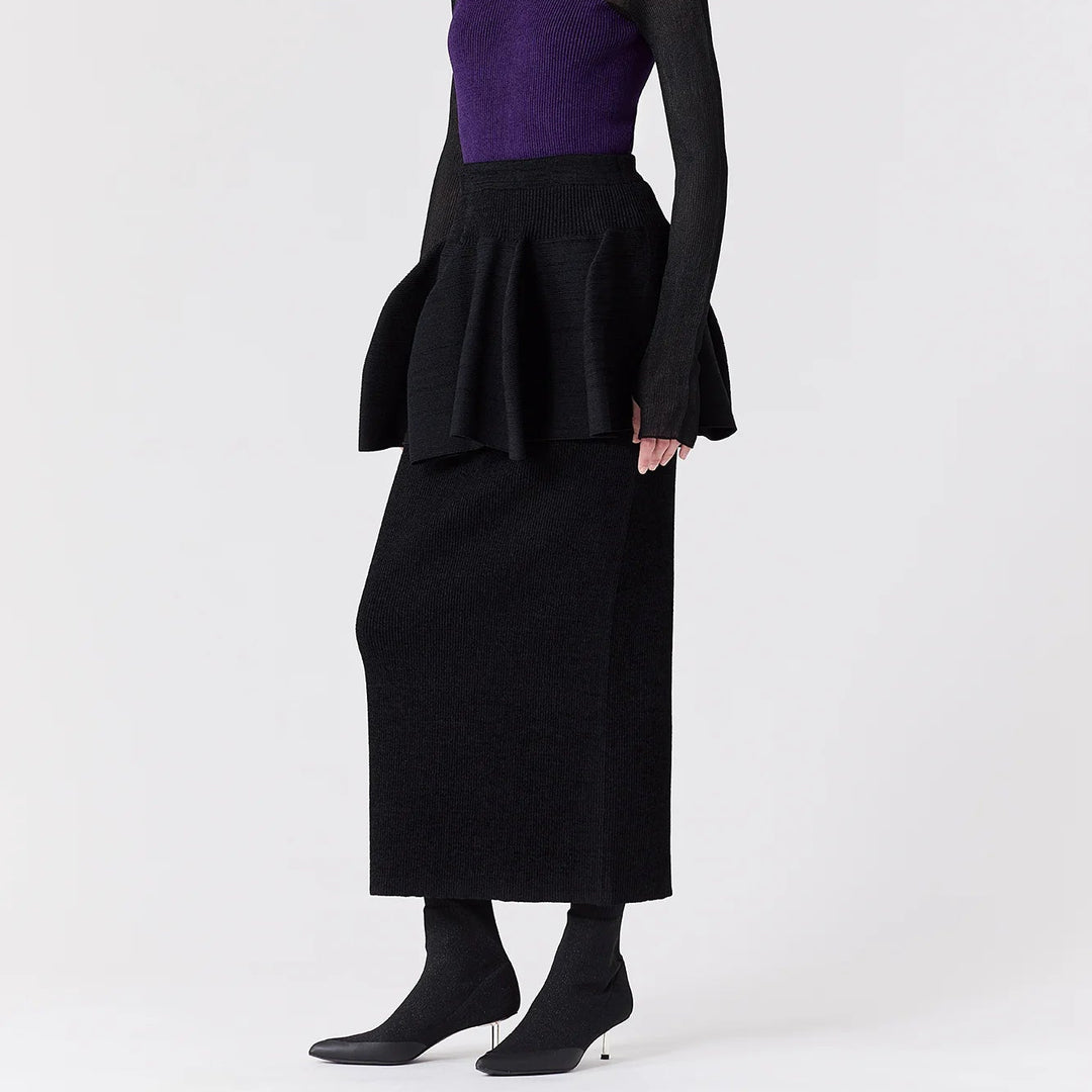 POTTERY VELVET LAYERED SKIRT