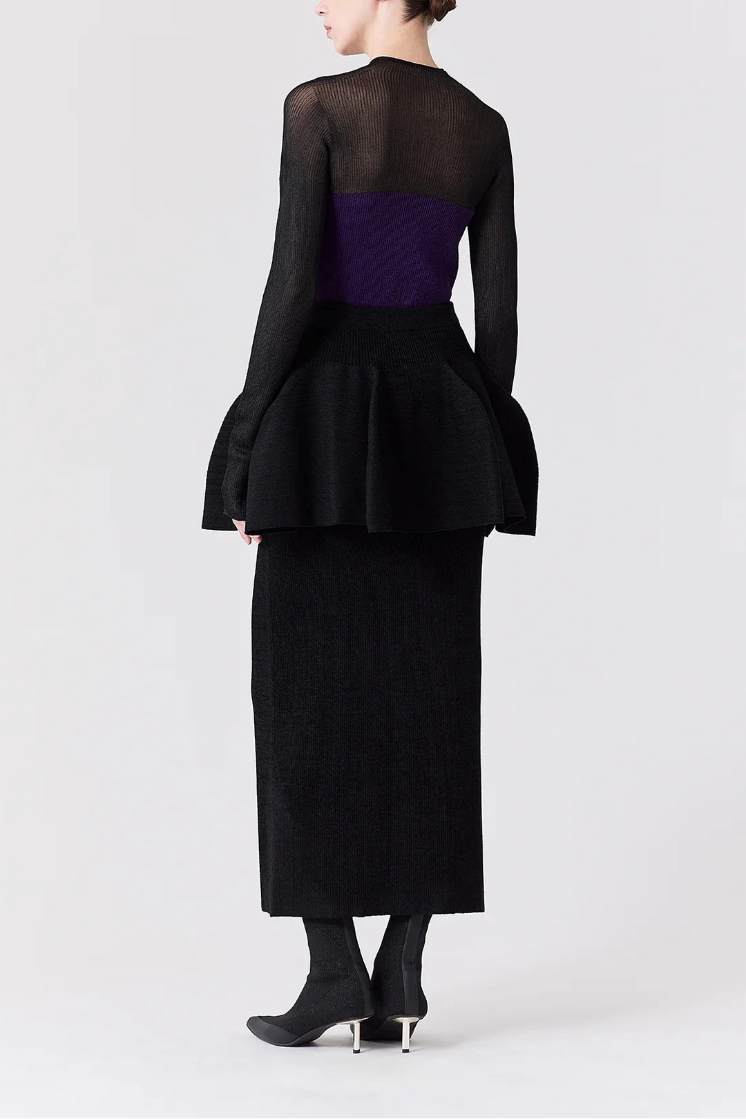 POTTERY VELVET LAYERED SKIRT