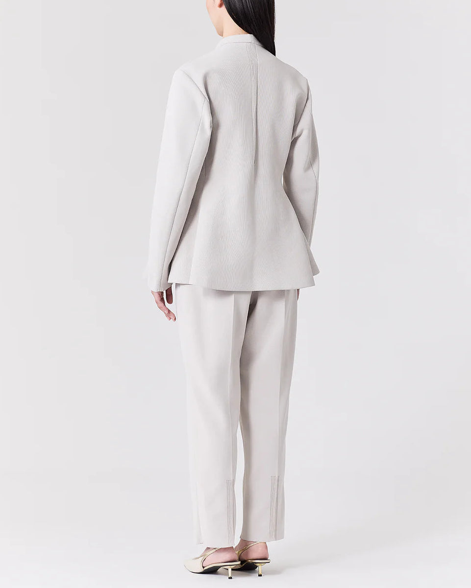MILAN COLLARLESS FLARE JACKET