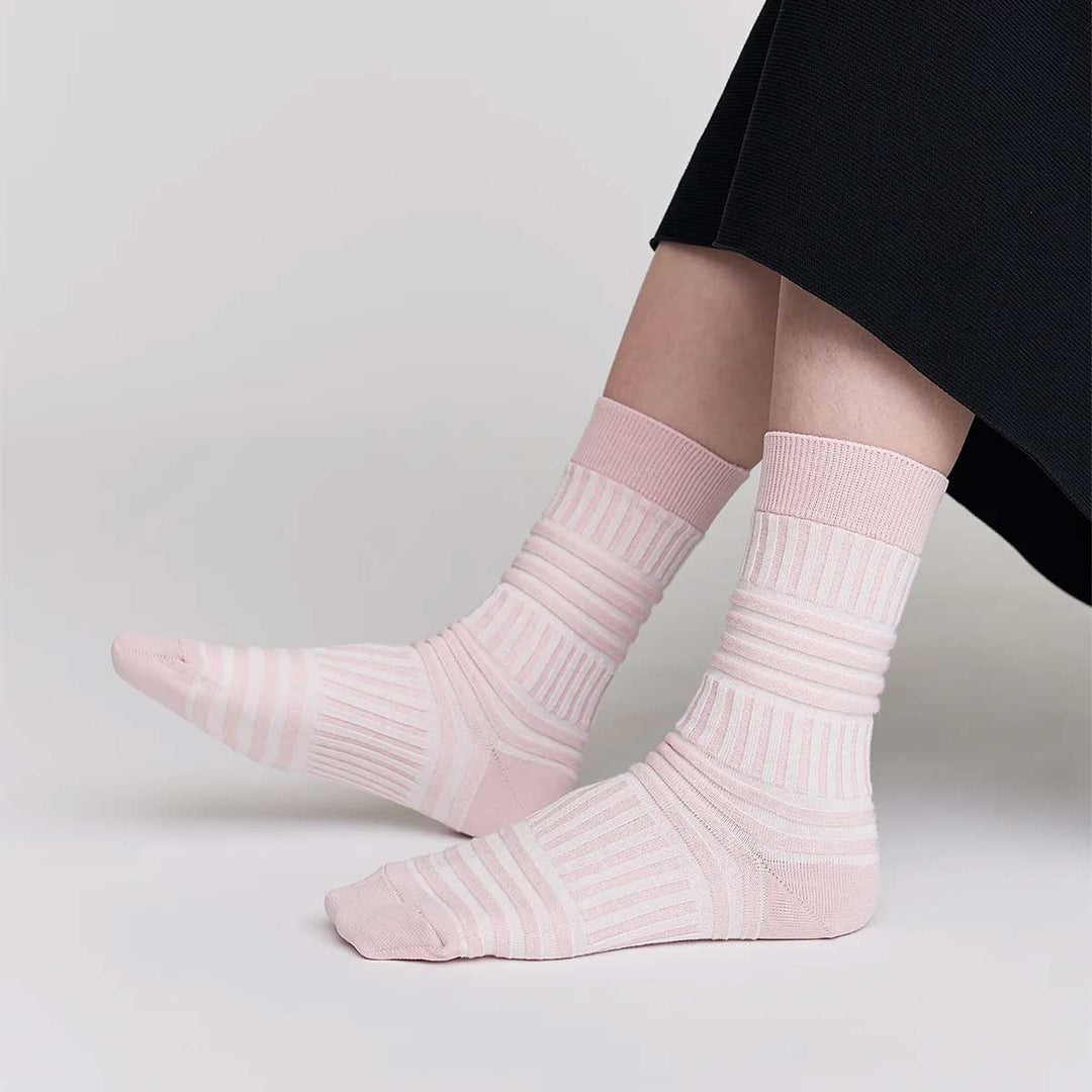 GARTER RIB SOCKS