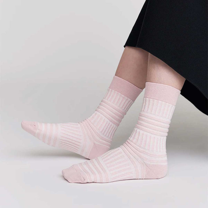 GARTER RIB SOCKS