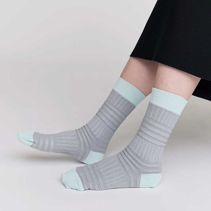 GARTER RIB SOCKS