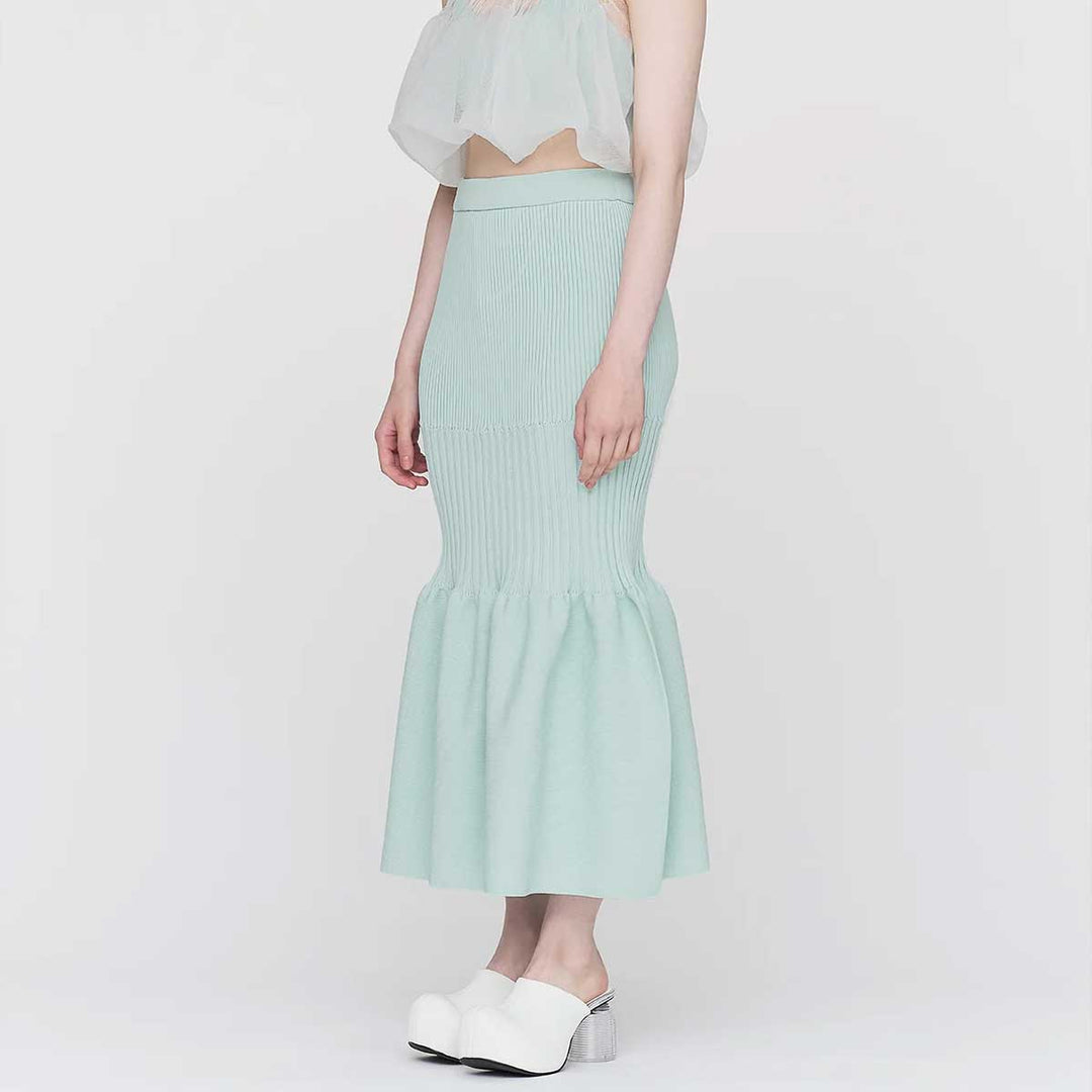 FLUTED MERMAID SKIRT