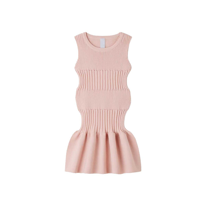 SOFT FLUTED KID SLEEVELESS DRESS
