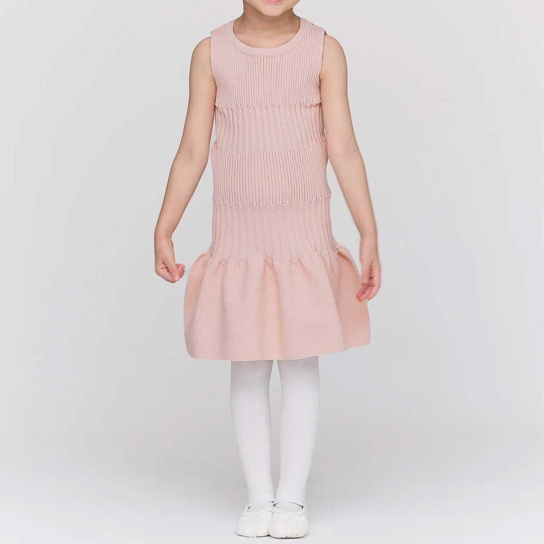 SOFT FLUTED KID SLEEVELESS DRESS