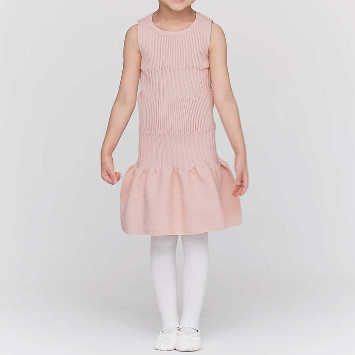 SOFT FLUTED KID SLEEVELESS DRESS