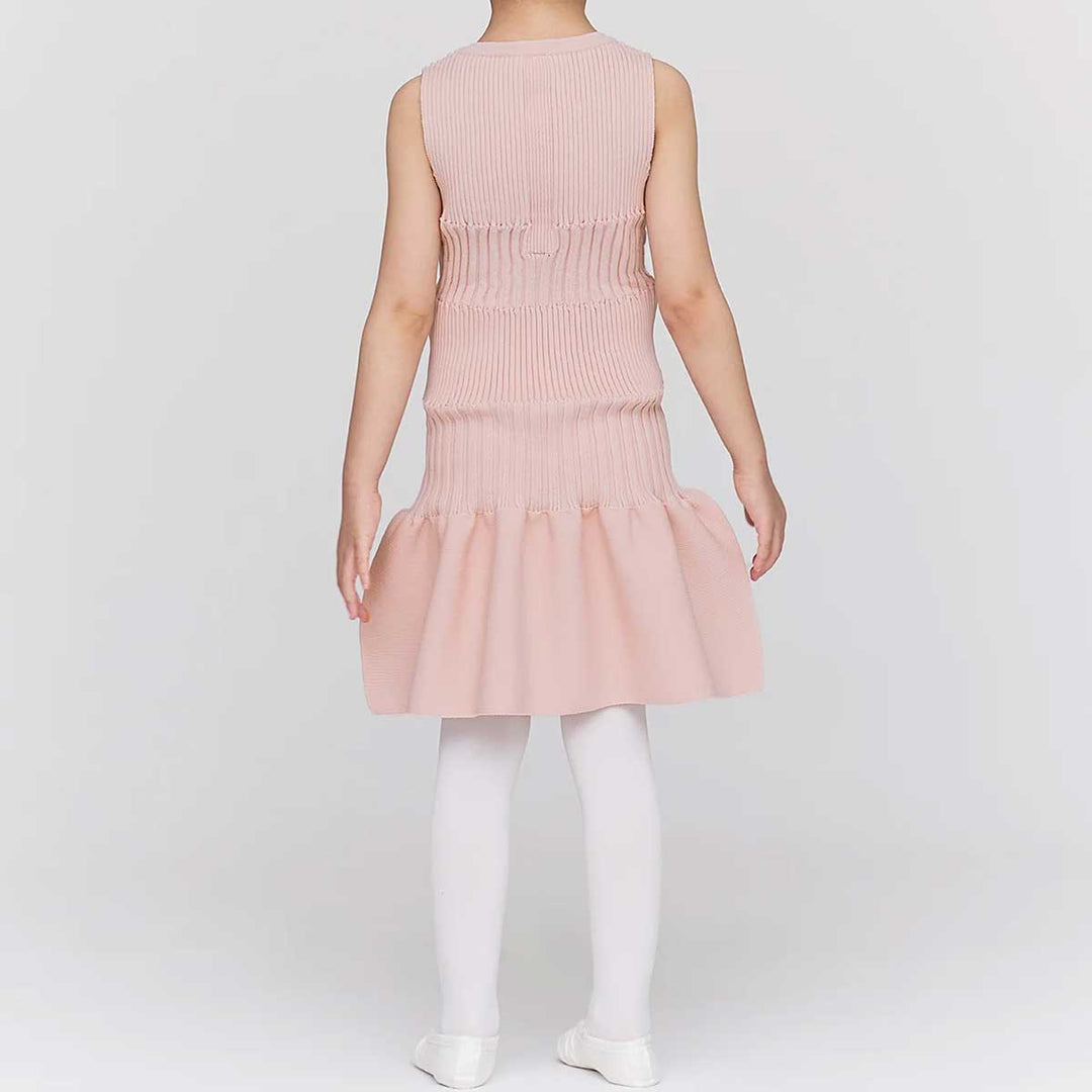 SOFT FLUTED KID SLEEVELESS DRESS