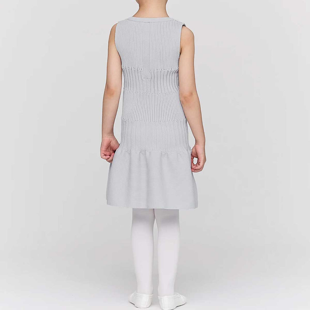 SOFT FLUTED KID SLEEVELESS DRESS