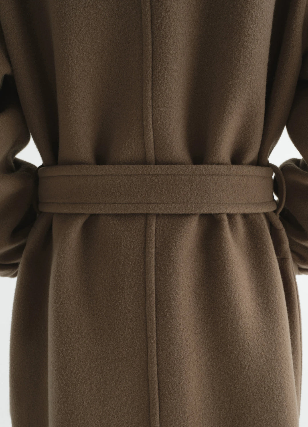 Wrap coat, double wool