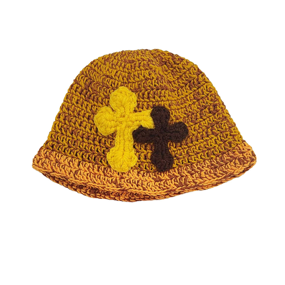 帽子 Y.A.R.N. 3D double Cross Knit hat 3D double Cross Handmade Knit hat【C type】 | Why are you here?